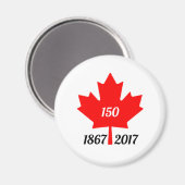 Canada 150 in 2017 esdoornblad magneet (Voorkant / Achterkant)