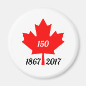 Canada 150 in 2017 esdoornblad magneet (Voorkant)