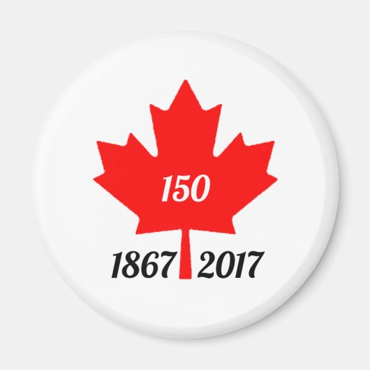 Canada 150 in 2017 esdoornblad magneet (Voorkant)