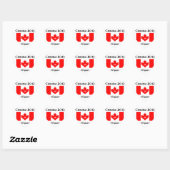 Canada 150 in 2017 Heart Flag Hart Sticker (Vel)