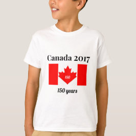 Canada 150 in 2017 Heart Flag T-shirt