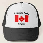 Canada 150 in 2017 Heart Flag Trucker Pet (Voorkant)