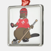 Canada 150 in 2017 Hockey Beaver Metalen Ornament (Links)