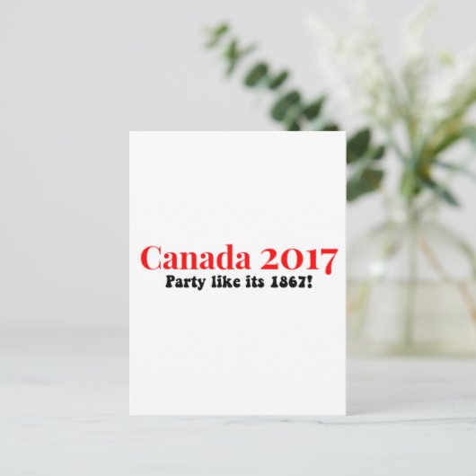 Canada 150 in 2017 partij als 1867 briefkaart (Staand voorkant)