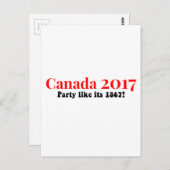 Canada 150 in 2017 partij als 1867 briefkaart (Voorkant / Achterkant)