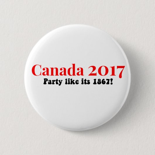 Canada 150 in 2017 partij als 1867 ronde button 5,7 cm (Voorkant)