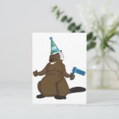 Canada 150 in 2017 Party Beaver Merchandise Briefkaart (Staand voorkant)