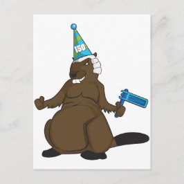 Canada 150 in 2017 Party Beaver Merchandise Briefkaart
