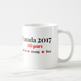 Canada 150 in 2017 Proud and Free Koffiemok