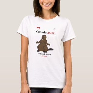 Canada 150 in 2017 Respect voor Beaver T-shirt