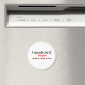 Canada 150 in 2017 Trots en Gratis Magneet (Insitu (Vaatwasser))