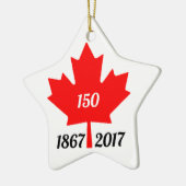 Canada 150 in de esdoornblad van 2017 keramisch ornament (Links)