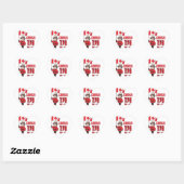 Canada 150 jaar Jubileum Hart Sticker (Vel)