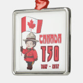 Canada 150 jaar Jubileum Metalen Ornament (Links)