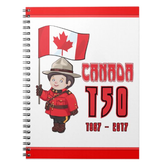 Canada 150 jaar Jubileum Notitieboek (Voorkant)
