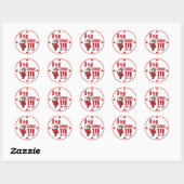 Canada 150 jaar Jubileum Ronde Sticker (Vel)