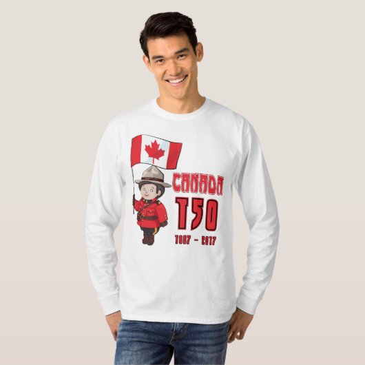 Canada 150 jaar Jubileum T-shirt (Voorkant volledig)