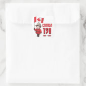 Canada 150 jaar Jubileum Vierkante Sticker (Tas)
