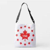 Canada 150 jaar oud crossbody tas (Achterkant)