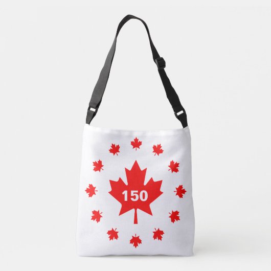 Canada 150 jaar oud crossbody tas (Achterkant)