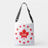 Canada 150 jaar oud crossbody tas (Voorkant)