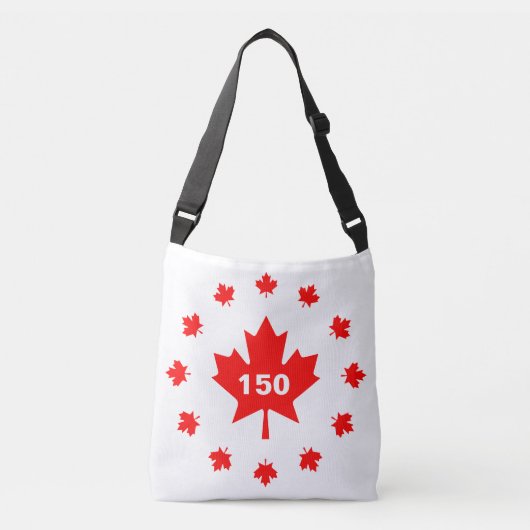 Canada 150 jaar oud crossbody tas (Voorkant)