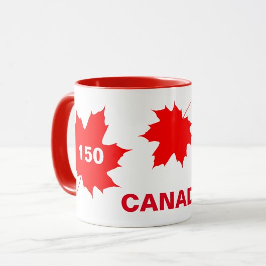 Canada 150 jaar oud mok (Voorkant links)