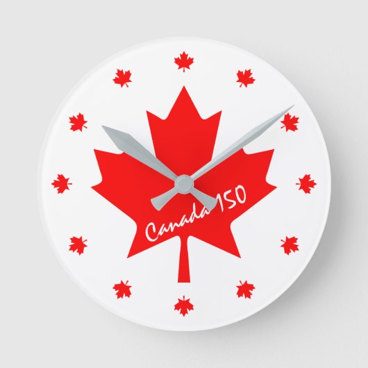 Canada 150 jaar oud ronde klok (Voorkant)