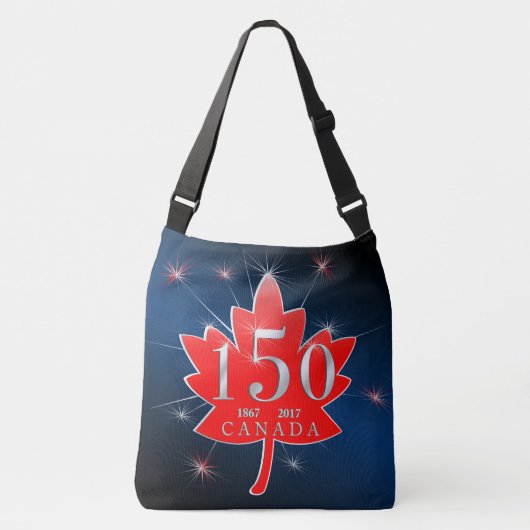 Canada 150-jarige feestdag crossbody tas (Voorkant)