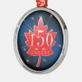 Canada 150-jarige feestdag metalen ornament (Links)