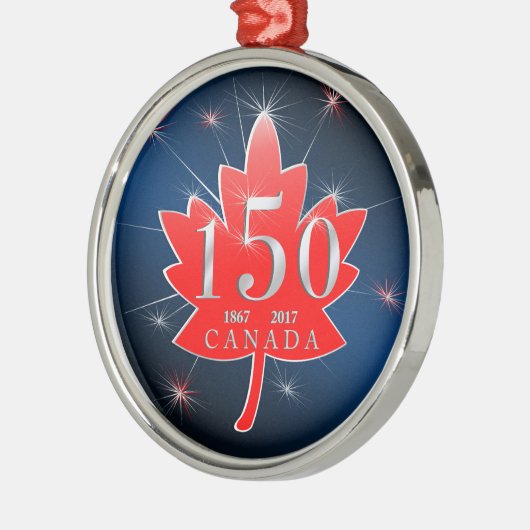 Canada 150-jarige feestdag metalen ornament (Links)
