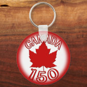 Canada 150 Souvenir Sleutelhanger en Canada Maple  (Voorkant)