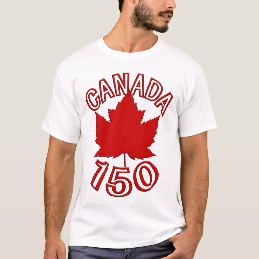 Canada 150 T-shirts Plus Size Canada 150 Shirten (Voorkant)