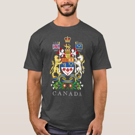 Canada 150 Wapenmunt T-shirt (Voorkant)