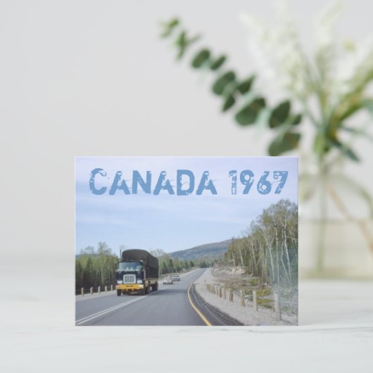 Canada 1962 Road Trip Briefkaart (Staand voorkant)