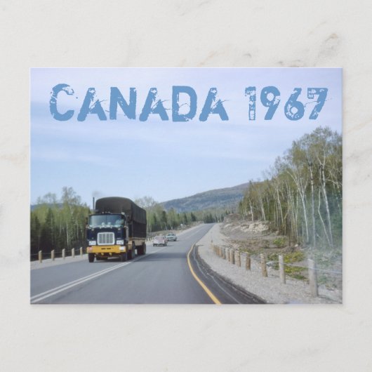 Canada 1962 Road Trip Briefkaart (Voorkant)