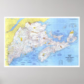 "Canada: 1975 Maine with the Maritime Provinces Poster (Voorkant)