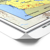 "Canada: 1985 - Gedetailleerde kaart ... Poster (Hoek)