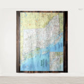 "Canada: 1992/cadeau - kaart van British Columbia  Wandkleed (Voorkant)