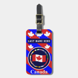 Canada 1 Bagagelabel (voeg je adres toe op de acht