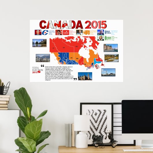 Canada 2015 Poster verkiezingen (Thuiskantoor)