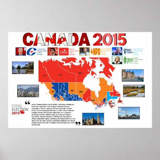 Canada 2015 Poster verkiezingen (Voorkant)