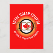 Canada 2024 TOTALE ZONSVERDUISTERING Briefkaart (Voorkant)