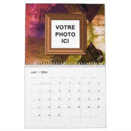 Canada 2025 Franse Taal Kalender Invoegen Foto