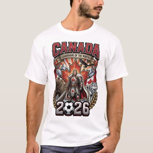 Canada 2026 Persoonlijk Voetbal Fan T-Shirt (Voorkant)