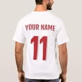 Canada 2026 Persoonlijk Voetbal Fan T-Shirt (Achterkant)