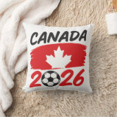 Canada 2026 Soccer Fan Design with Maple Leaf Kussen (Deken)
