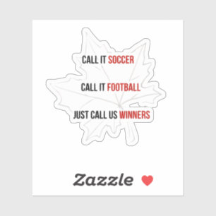 Canada 2026 Voetbal Winnaars Hoed Sticker