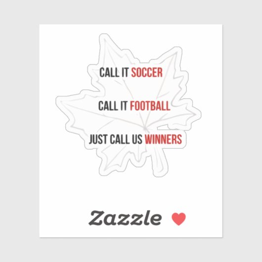 Canada 2026 Voetbal Winnaars Hoed Sticker (Vel)