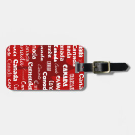 Canada 2 Bagagelabel Red (voeg uw contactgegevens 